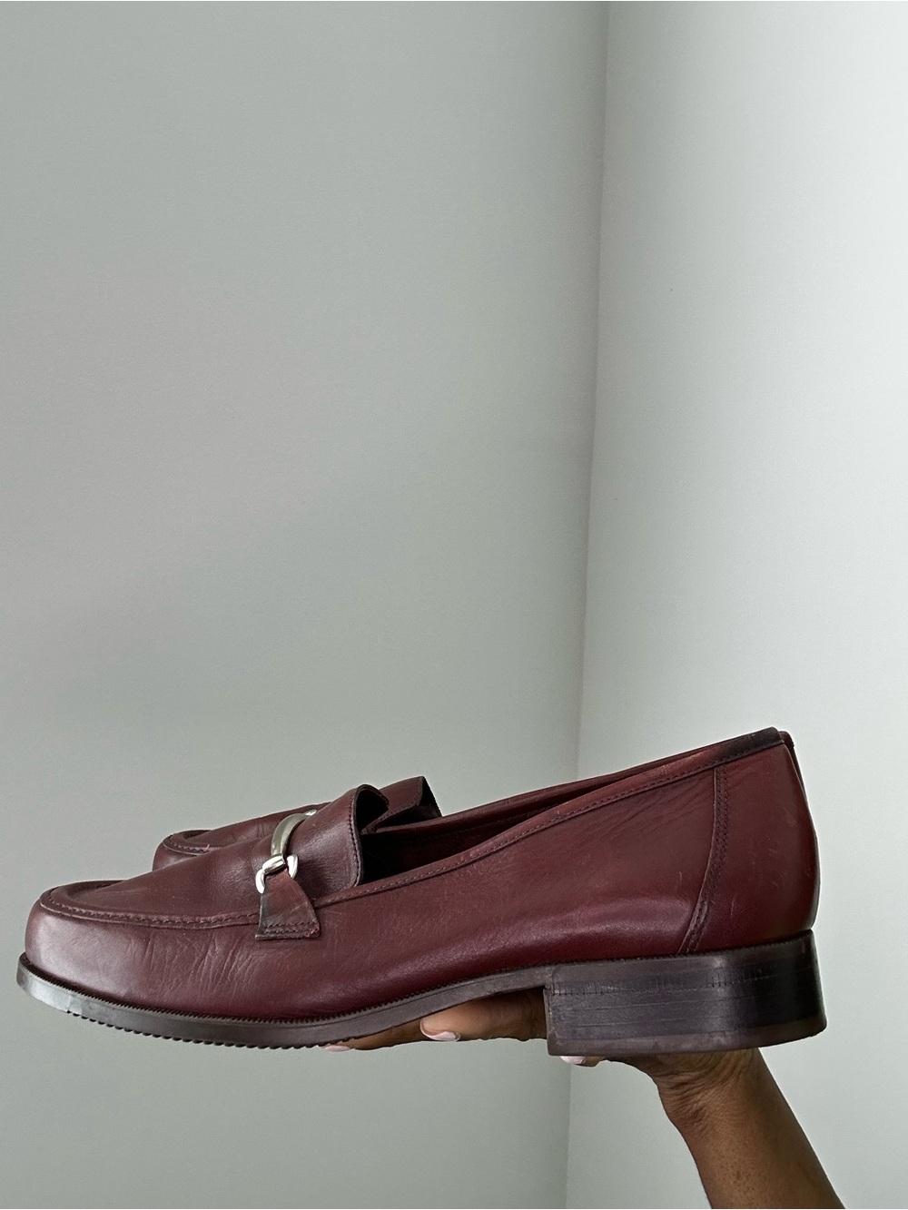 easy spirit vtg horsebit loafers | oxblood